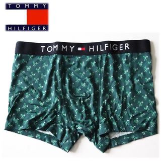 トミーヒルフィガー(TOMMY HILFIGER)の《トミーヒルフィガー》新品 ロゴ総柄 ウエストロゴ トランクス M(81~86)(トランクス)