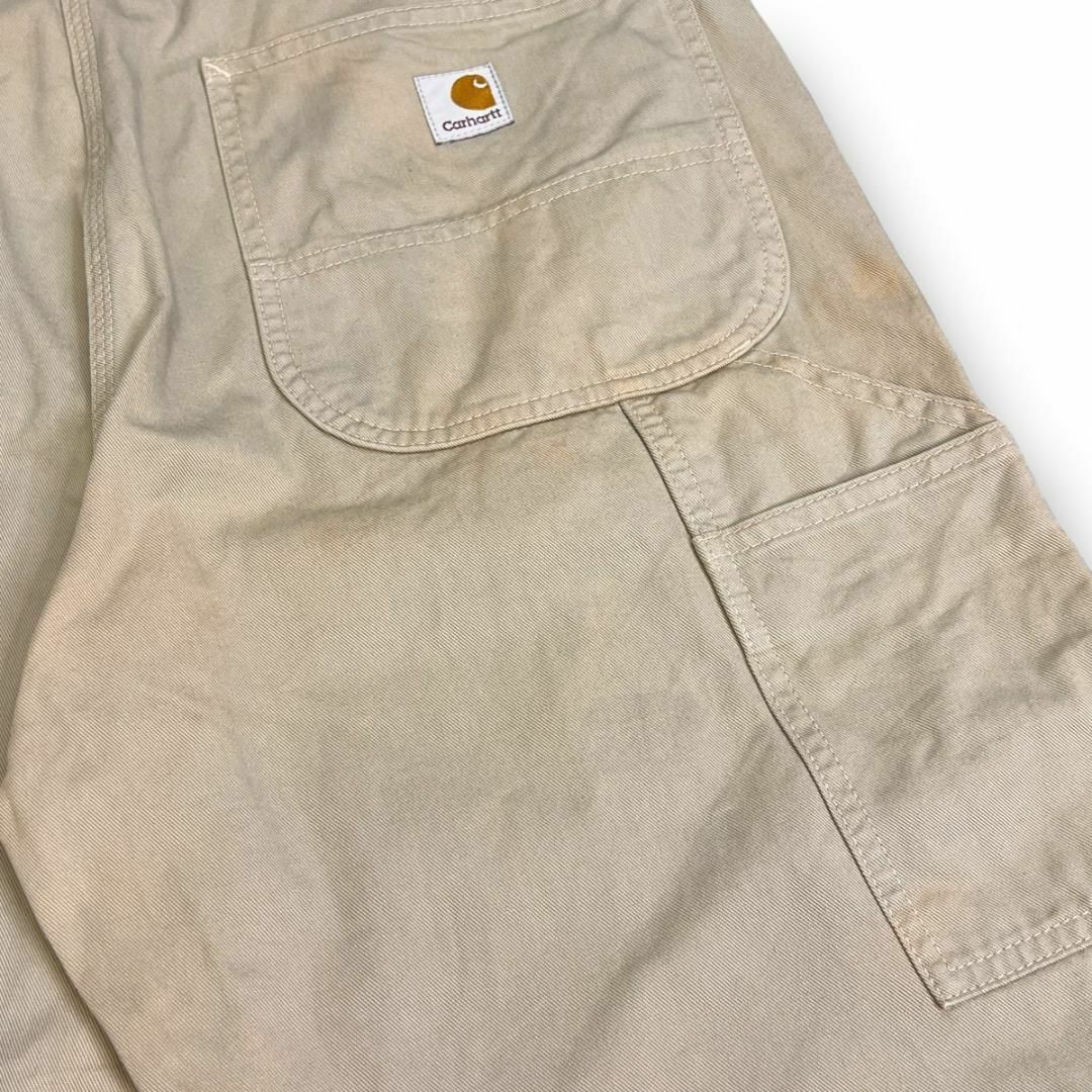 carhartt(カーハート)のCarhartt　カーハート　ダックペインターパンツ　古着　ベージュ　XL メンズのパンツ(ペインターパンツ)の商品写真