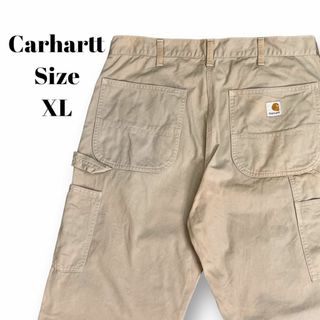 カーハート(carhartt)のCarhartt　カーハート　ダックペインターパンツ　古着　ベージュ　XL(ペインターパンツ)