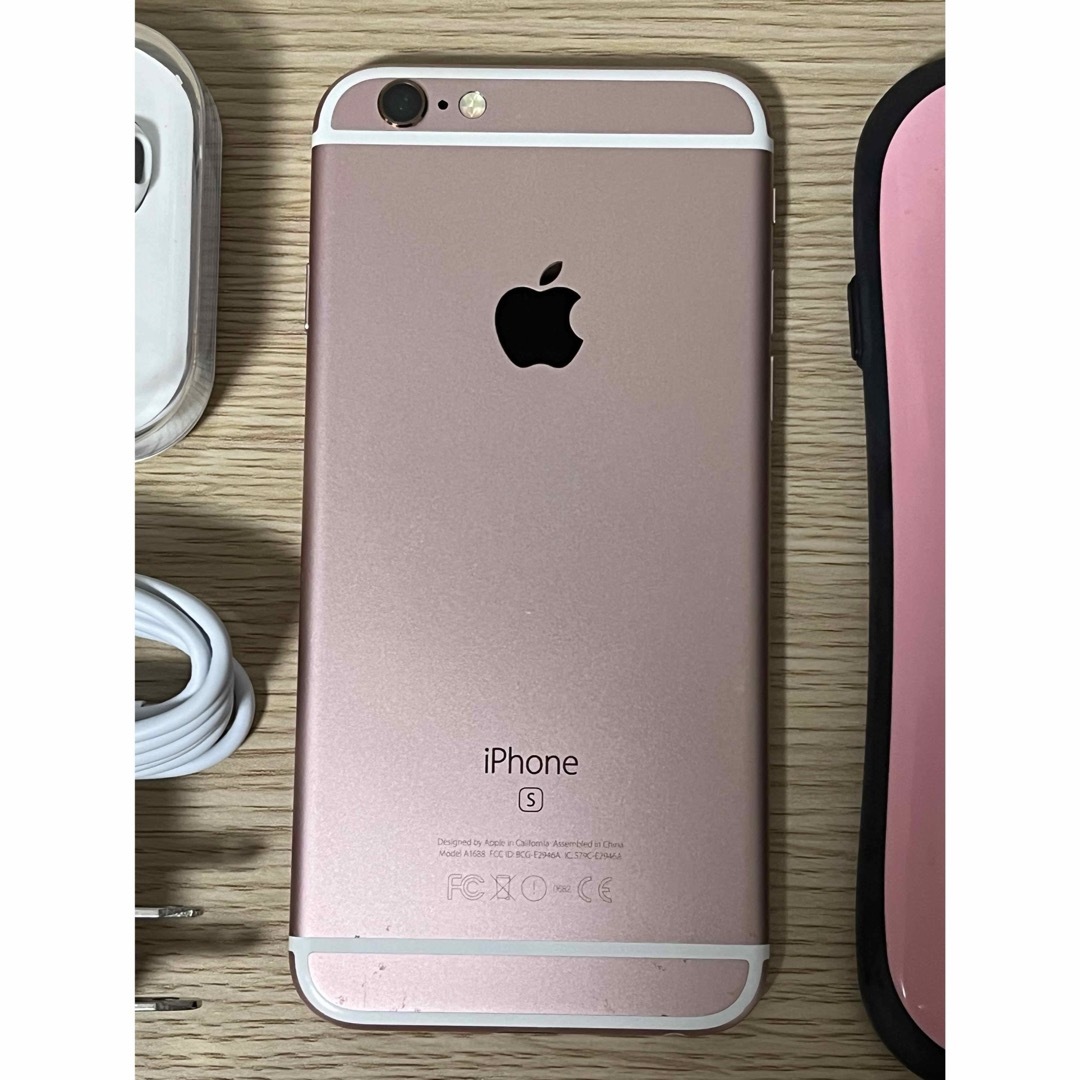 iPhone(アイフォーン)のIPhone6s 16GB SIMフリー ローズゴールド 美品 すぐ発送 スマホ/家電/カメラのスマートフォン/携帯電話(スマートフォン本体)の商品写真