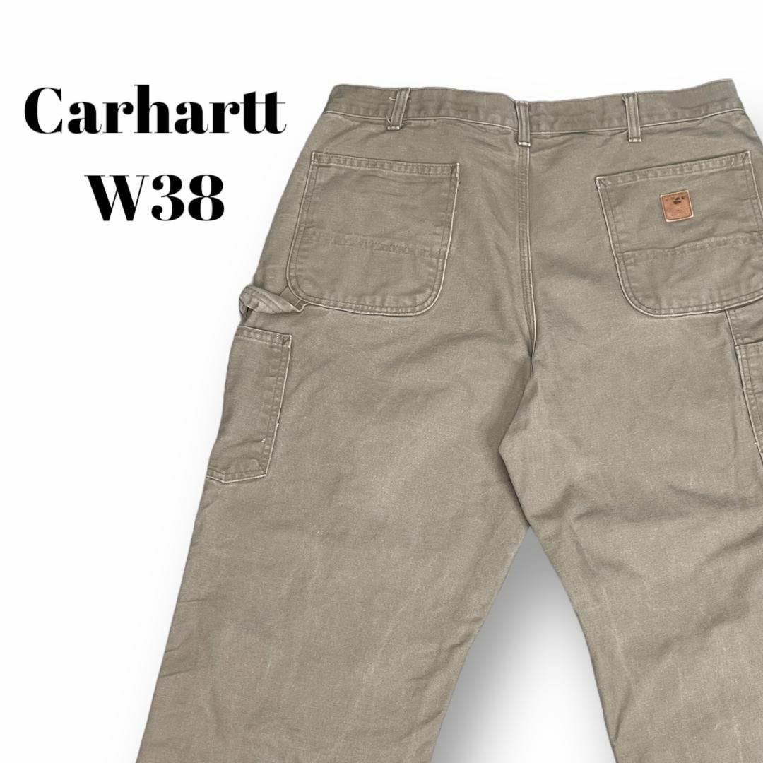 carhartt(カーハート)のCarhartt　カーハート　ダックペインターパンツ　古着　グレー　W38 メンズのパンツ(ペインターパンツ)の商品写真