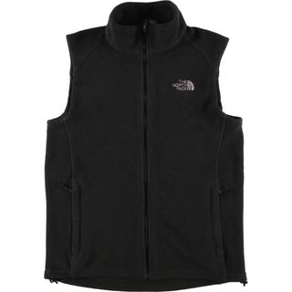 THE NORTH FACE USA製　カーキ　黒ブラック　左胸ロゴ　良色　輸入ユニクロ