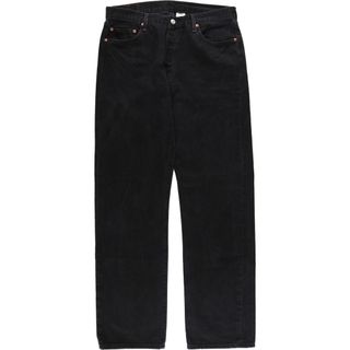 リーバイス(Levi's)の古着 グッドコンディション 00年代 リーバイス Levi's 501 ブラックデニム ストレートデニムパンツ メンズw36 /eaa416042(デニム/ジーンズ)