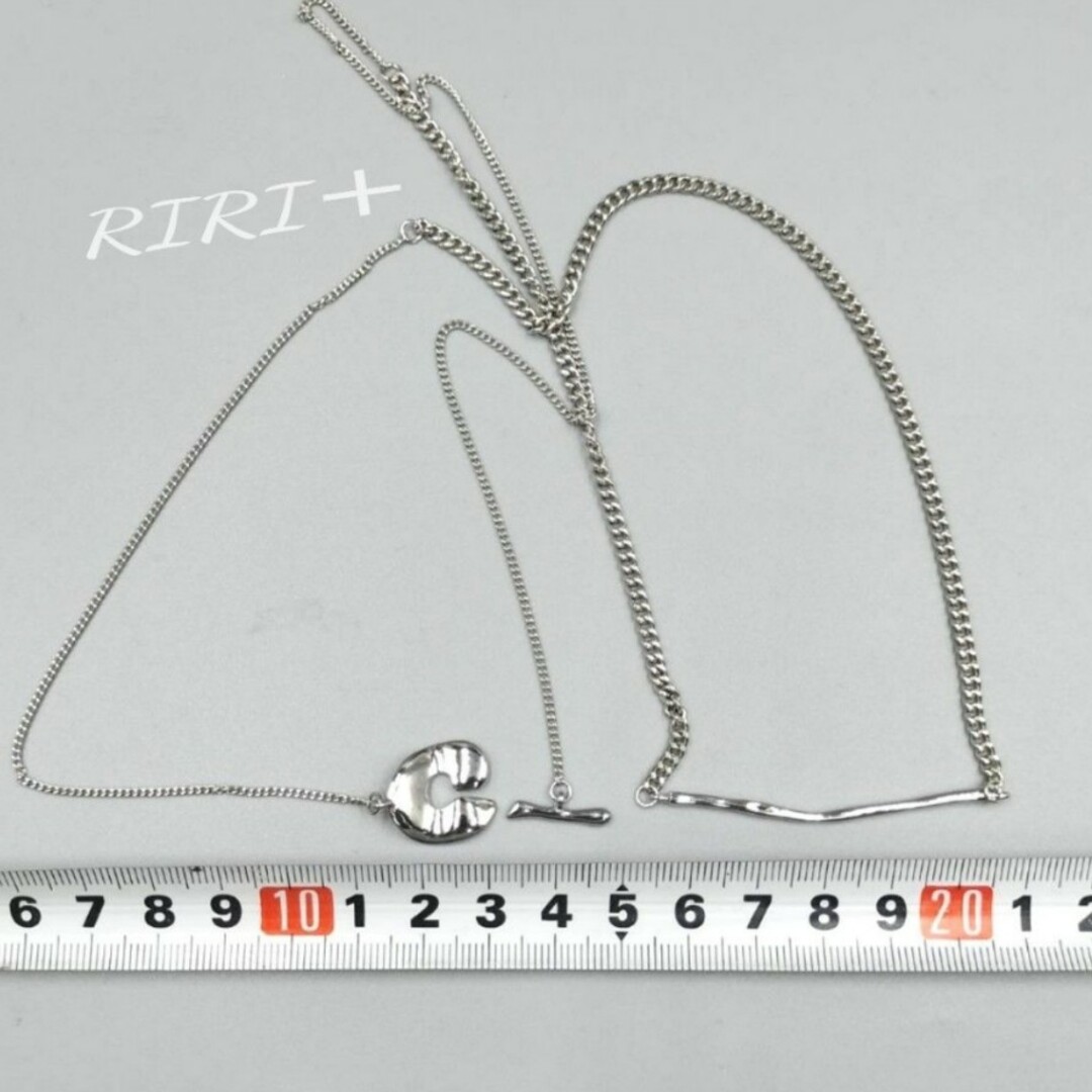 Ameri VINTAGE(アメリヴィンテージ)のNo.787 STAINLESS シルバー チェーン ロングネックレス   新品 レディースのアクセサリー(ネックレス)の商品写真