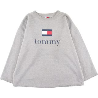 トミーヒルフィガー(TOMMY HILFIGER)の古着 90年代 トミーヒルフィガー TOMMY HILFIGER ロゴスウェットシャツ トレーナー レディースXL ヴィンテージ /eaa389748(トレーナー/スウェット)