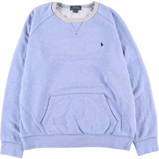 ラルフローレン(Ralph Lauren)の古着 ラルフローレン Ralph Lauren POLO RALPH LAUREN ワンポイントロゴスウェットシャツ トレーナー レディースXL /eaa416940(トレーナー/スウェット)