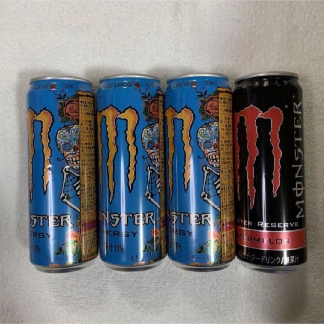 Monster Energy(モンスターエナジー)の【新品未開封】モンスターエナジー　4本セット 食品/飲料/酒の飲料(ソフトドリンク)の商品写真