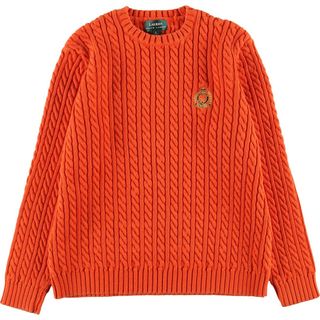 ラルフローレン(Ralph Lauren)の古着 ラルフローレン Ralph Lauren LAUREN ローレン ケーブル編み コットンニットセーター レディースL /eaa415053(ニット/セーター)