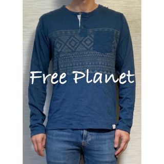 【Free Planet 】Long T-Shirt /M(Tシャツ/カットソー(七分/長袖))