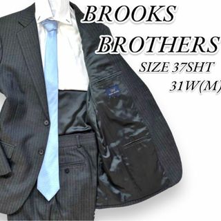 ブルックスブラザース(Brooks Brothers)のブルックスブラザーズ　セットアップ　サイズM相当　総裏　グレー　ストライプ(セットアップ)