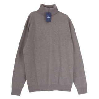 ハケットロンドン HACKETT LONDON ウール カシミヤ シルク タートルネック セーター ニット ブラウン系 L【極上美品】【中古】(ニット/セーター)