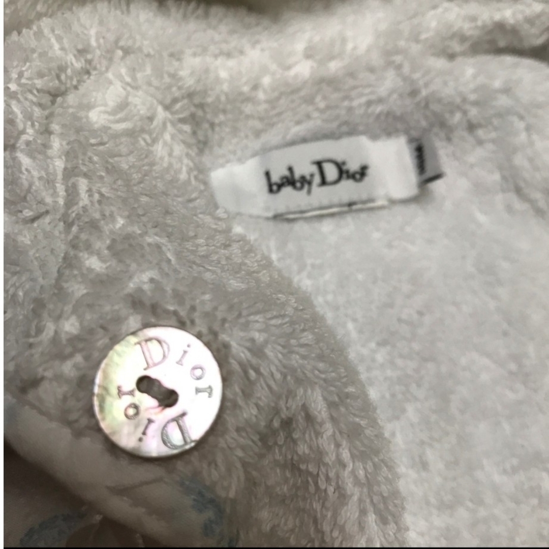 baby Dior(ベビーディオール)のベビーディオール【新生児セット】バスローブ　ドレス　ロンパース　スタイ キッズ/ベビー/マタニティのベビー服(~85cm)(ロンパース)の商品写真