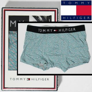 トミーヒルフィガー(TOMMY HILFIGER)の新品 トミーヒルフィガー ウエストバンドロゴ ボクサートランクス M ロゴ総柄(ボクサーパンツ)