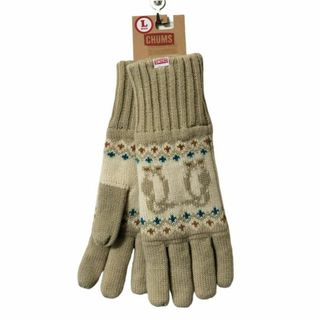 【新品】CHUMS Booby Cyclone Knit Glove Lベージュ