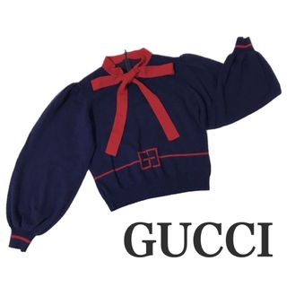 グッチ(Gucci)のGUCCI   グッチ   ボウタイニット(ニット/セーター)