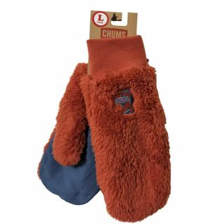 チャムス(CHUMS)の【新品】CHUMS Elmo Fleece Mitten Lサイズ 赤茶(手袋)