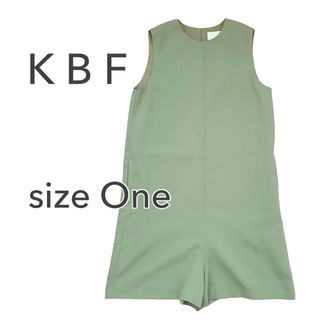 KBF オールインワンショートパンツ ノースリーブ グリーン