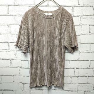 フィフス(fifth)の【fifth】トップス (M)ベージュ キラキラ フェミニン(Tシャツ(半袖/袖なし))