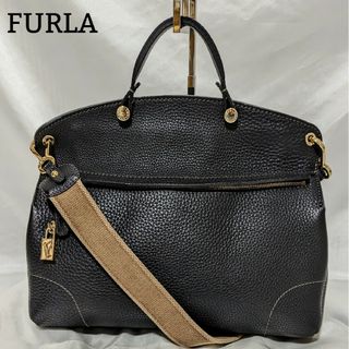 Furla - 極美品☆FURLA フルラ EVENING ロゴ金具付き レザー 2WAY ...