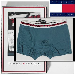 トミーヒルフィガー(TOMMY HILFIGER)の新品 トミーヒルフィガー レーヨン混 ウエストバンドロゴ ボクサートランクス M(ボクサーパンツ)