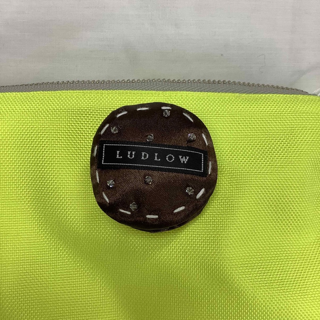 ラドロー　ポーチ　クッキーモチーフ　イエロー　新品未使用　ludlow