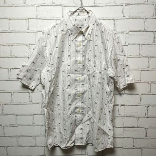 シンプルライフ(SIMPLE LIFE)の【SIMPLE LIFE】シャツ (M) ホワイト 柄シャツ シンプル(シャツ)