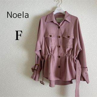 ノエラ(Noela)のNoela ノエラ　サファリシャツアウター ピンク(その他)