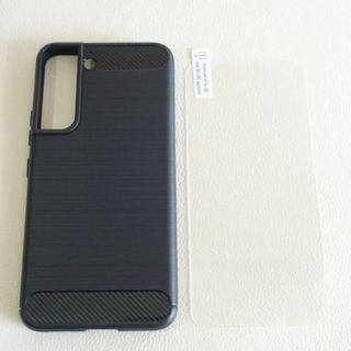 2点セット Galaxy S22 薄型ケース+強化ガラスフィルム 画面保護(Androidケース)