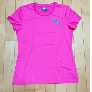 プーマ(PUMA)のPUMA プーマレディースランニングTシャツ  Mサイズ 紫(Tシャツ(半袖/袖なし))