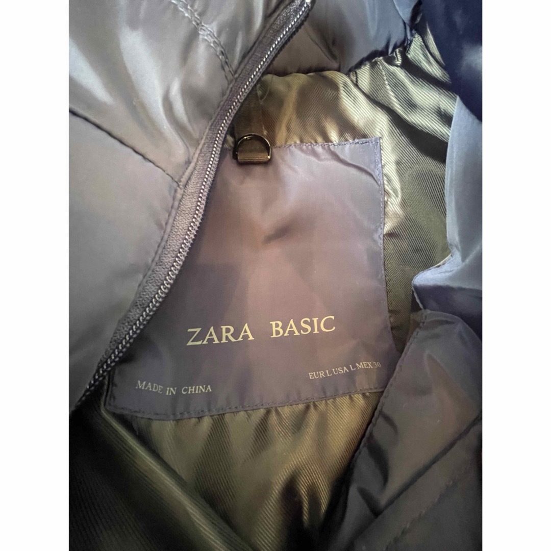 ZARA(ザラ)のZARA ザラ ダウンベスト ネイビー 紺 Lサイズ 11〜13 オーバーサイズ レディースのジャケット/アウター(ダウンベスト)の商品写真