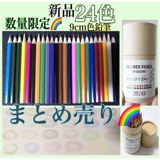 【新品】色鉛筆原色24色　ウォーターカラー　色鉛筆まとめ売り(色鉛筆)
