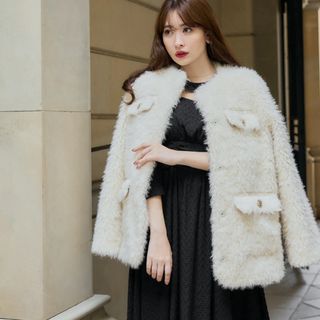 Her lip to - herlipto Royal Faux Fur Coat