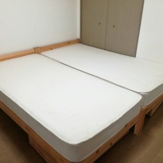 MUJI (無印良品) - 【ありま様専用】無印 シングルベッド2台の通販