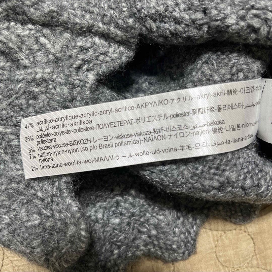 ZARA(ザラ)のzara ニットキャミソール　ニットビスチェ　ザラ　フリル　s レディースのトップス(キャミソール)の商品写真