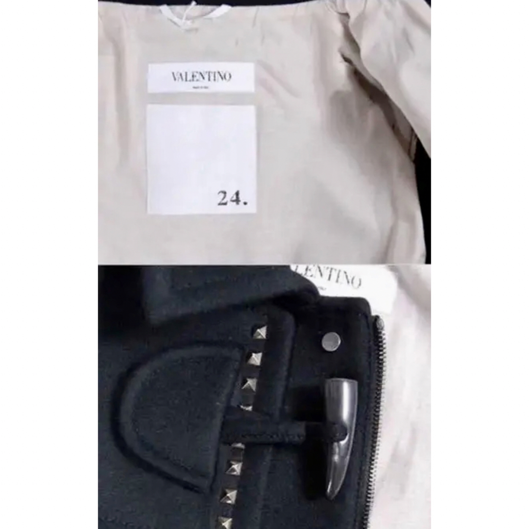 VALENTINO(ヴァレンティノ)のVALENTINO ヴァレンティノ ダッフルコート ロックスタッズ（ほぼ新品） メンズのジャケット/アウター(チェスターコート)の商品写真