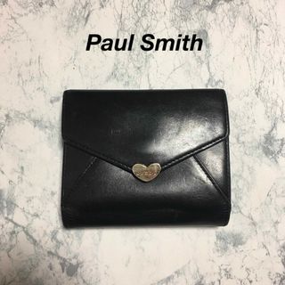 ポールスミス(Paul Smith)のPaul Smith ポールスミス　2つ折財布　ブラック　レザー　ハート(財布)