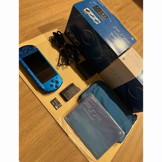 プレイステーションポータブル(PlayStation Portable)のPSP-3000 本体 バリューパック バイブラントブルー(携帯用ゲーム機本体)