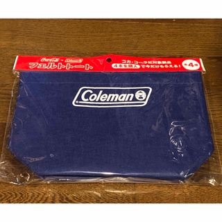 コールマン(Coleman)の【送料込】非売品 ノベルティ コカコーラ × コールマン フェルトトート ブルー(ノベルティグッズ)