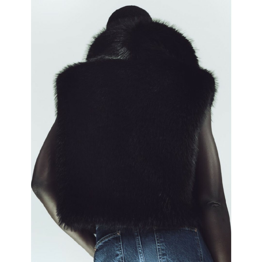 ZARA - 【新品】ZARA ☆クロップドフェイクファーベスト ZARA - 【新品】ZARA ☆クロップドフェイクファーベスト
