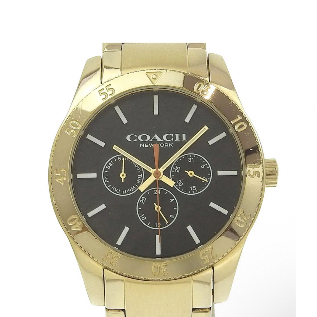 COACH(コーチ)の【COACH】コーチ デイデイト CA133.2.95.1754 金メッキ  メンズの時計(腕時計(アナログ))の商品写真