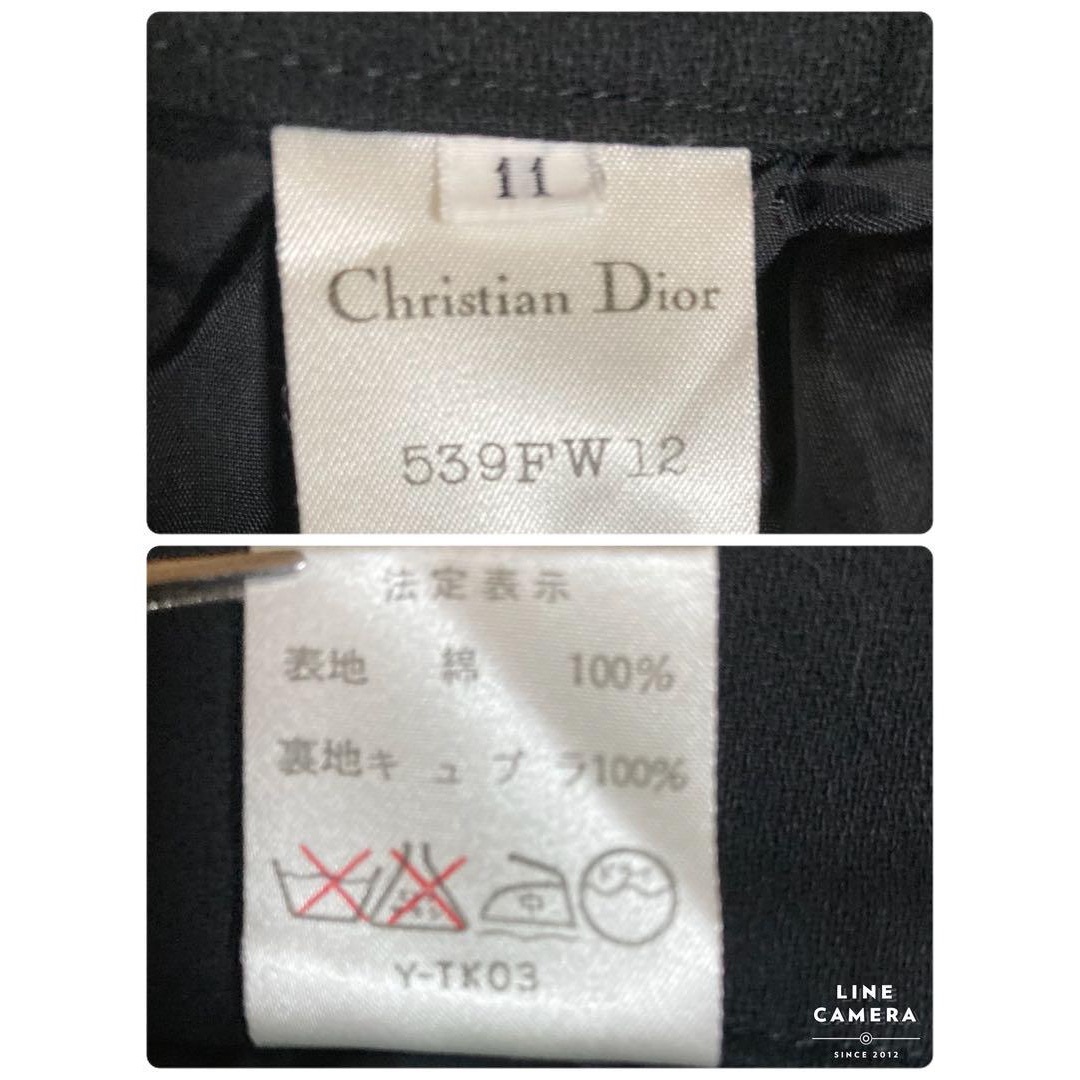 Christian Dior(クリスチャンディオール)の【美品】Christian Diorクリスチャンディオール タイトスカート 黒L レディースのスカート(ひざ丈スカート)の商品写真