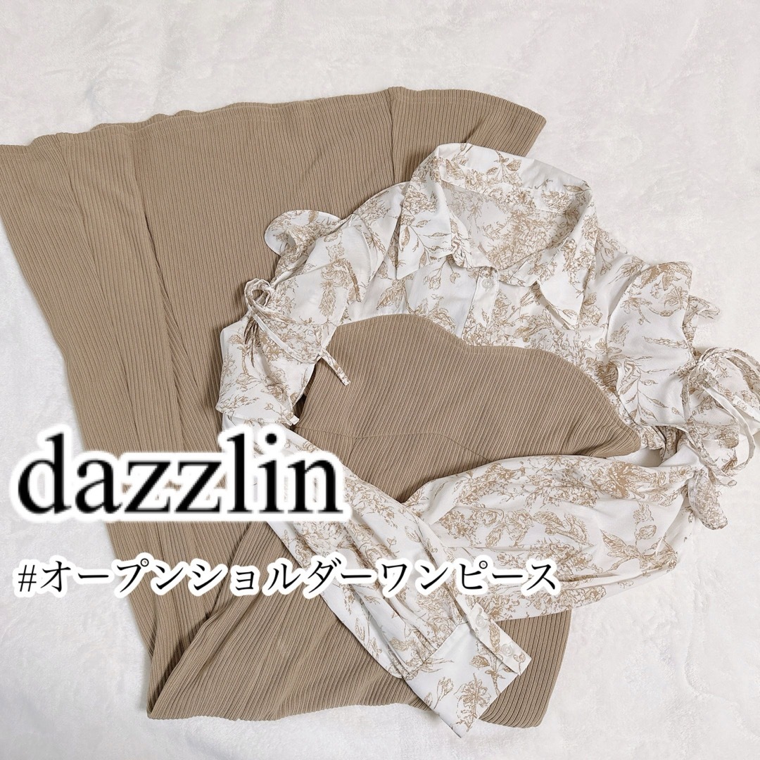 dazzlin(ダズリン)の匿名配送★dazzlin/ダズリン/花柄オープンショルダーワンピース レディースのワンピース(ロングワンピース/マキシワンピース)の商品写真