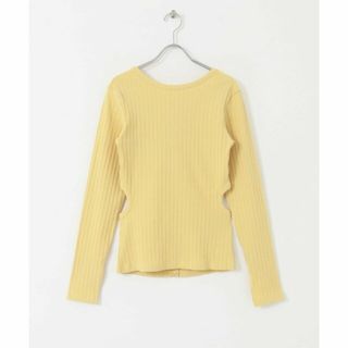 ケービーエフ(KBF)の【YELLOW】カットアウトリブカットソー(カットソー(長袖/七分))