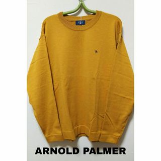 アーノルドパーマー(Arnold Palmer)の【新品】ARNOLD PALMERコットンシャツXL  マスタード 綿ニット(ニット/セーター)