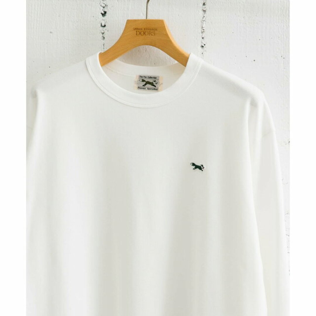 URBAN RESEARCH DOORS(アーバンリサーチドアーズ)の【WHITE】『別注』PENNEYS*DOORS THE FOX 鹿の子 ロングスリーブTシャツ メンズのトップス(Tシャツ/カットソー(半袖/袖なし))の商品写真