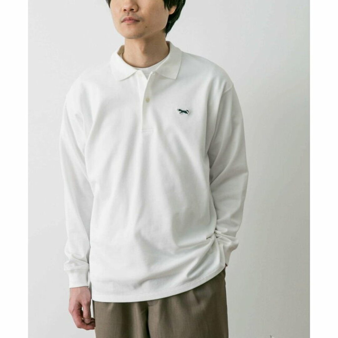 URBAN RESEARCH DOORS(アーバンリサーチドアーズ)の【WHITE】『別注』PENNEYS*DOORS THE FOX 鹿の子ロングスリーブ ポロ メンズのトップス(ポロシャツ)の商品写真