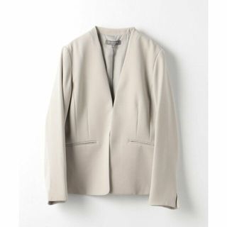 アデイインザライフ(a day in the life)の【BEIGE】ダブルクロス Vネック ジャケット -ハンドウォッシャブル-<A DAY IN THE LIFE>(その他)