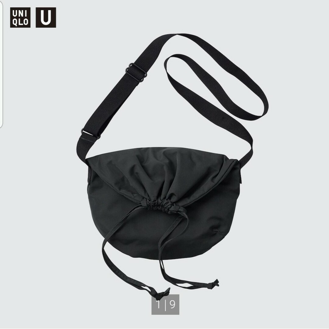 UNIQLO(ユニクロ)の新品☆ドローストリングバッグ(スモール)ブラック☆ユニクロ レディースのバッグ(ショルダーバッグ)の商品写真