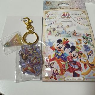 ディズニー(Disney)のディズニー 40周年 グランドフィナーレ キーチェーン チップとデール(キーホルダー)