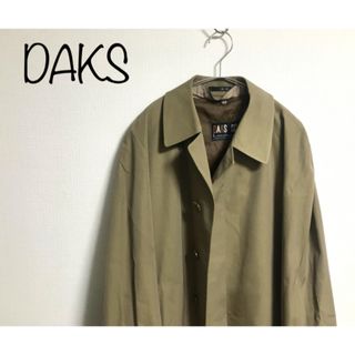 02【美品】ダックス DAKS コート 5 メンズ M Y5 クリーニング済み